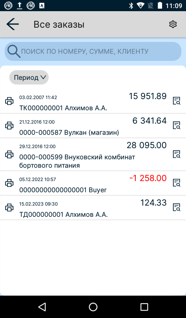Все заказы